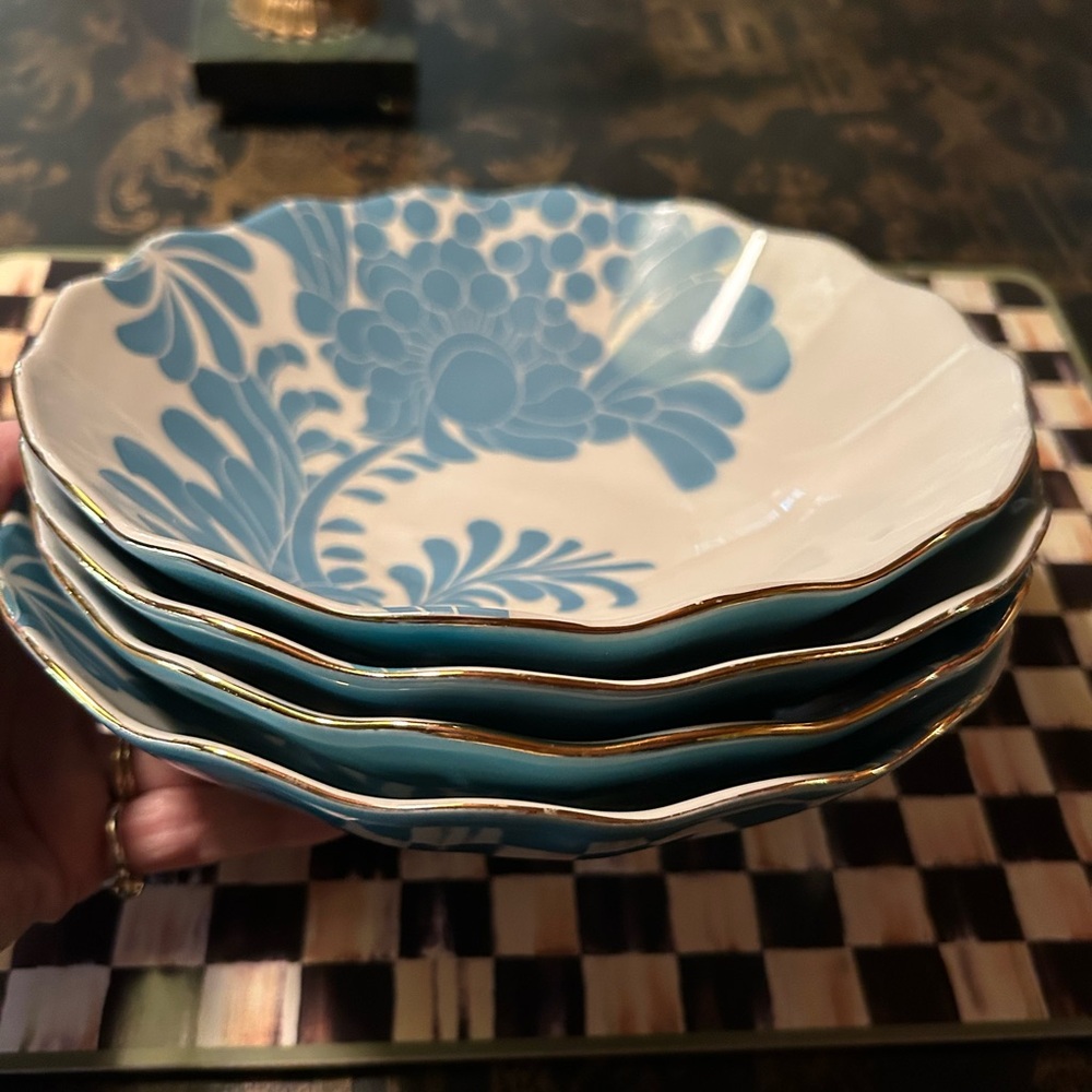 Kate Spade Lenox Gwinnett Lane Soup /Salad Bowls 4 Pcs.